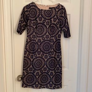 Madison Leigh, Navy Lace Midi Dress